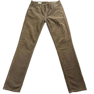 Gap 1969 Pants Women 27 Brown Corduroy Straight Leg Vintage Retro Soft Wears Fit